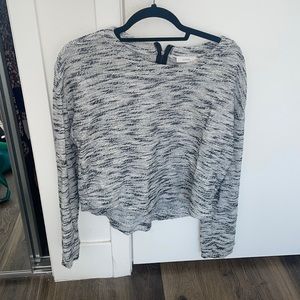 Black and white sweater